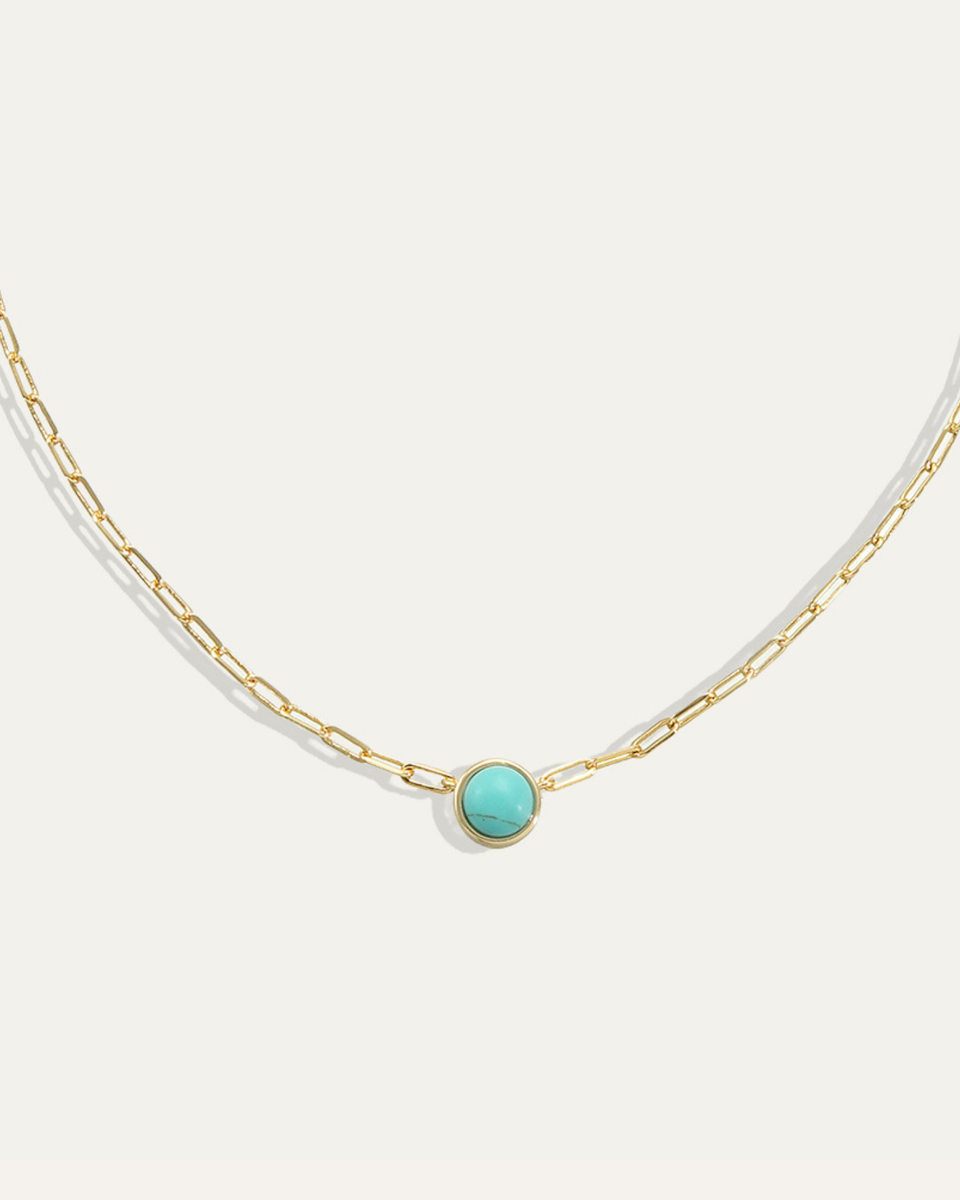 Ava Paperclip Necklace in Turquoise – Stella & Dot
