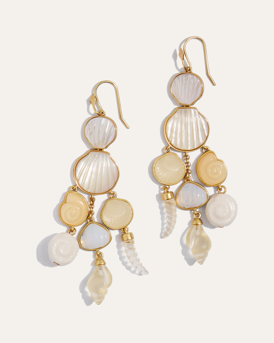 Boucles D'oreilles Pendantes Avon – Modèle Chandelier Bohème, Tons Rose Et Violet