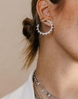 Kelli Pavé Hoop Earrings