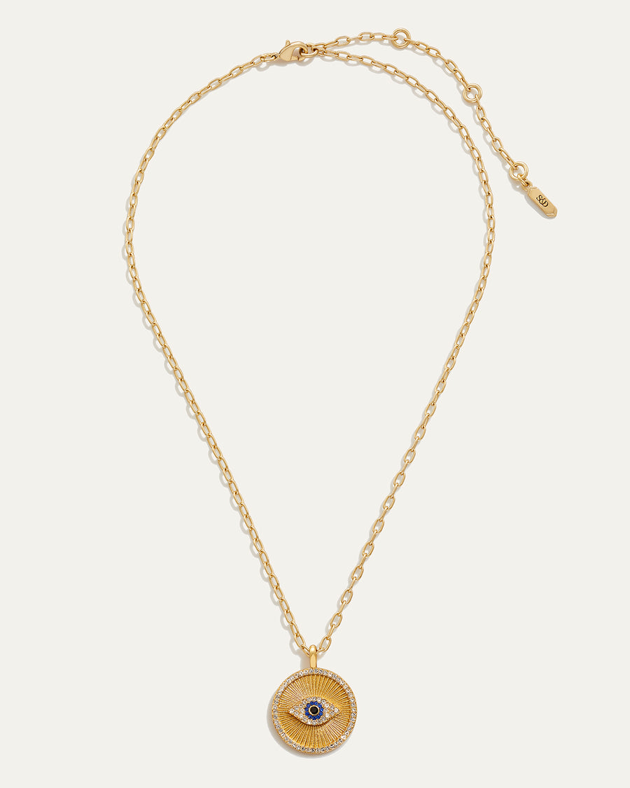 Evil Eye Medallion Necklace