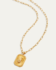 Heirloom Initial Pendant Necklace