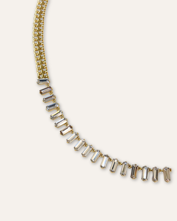 Baguette Crystal Sparkle Necklace - Final Sale