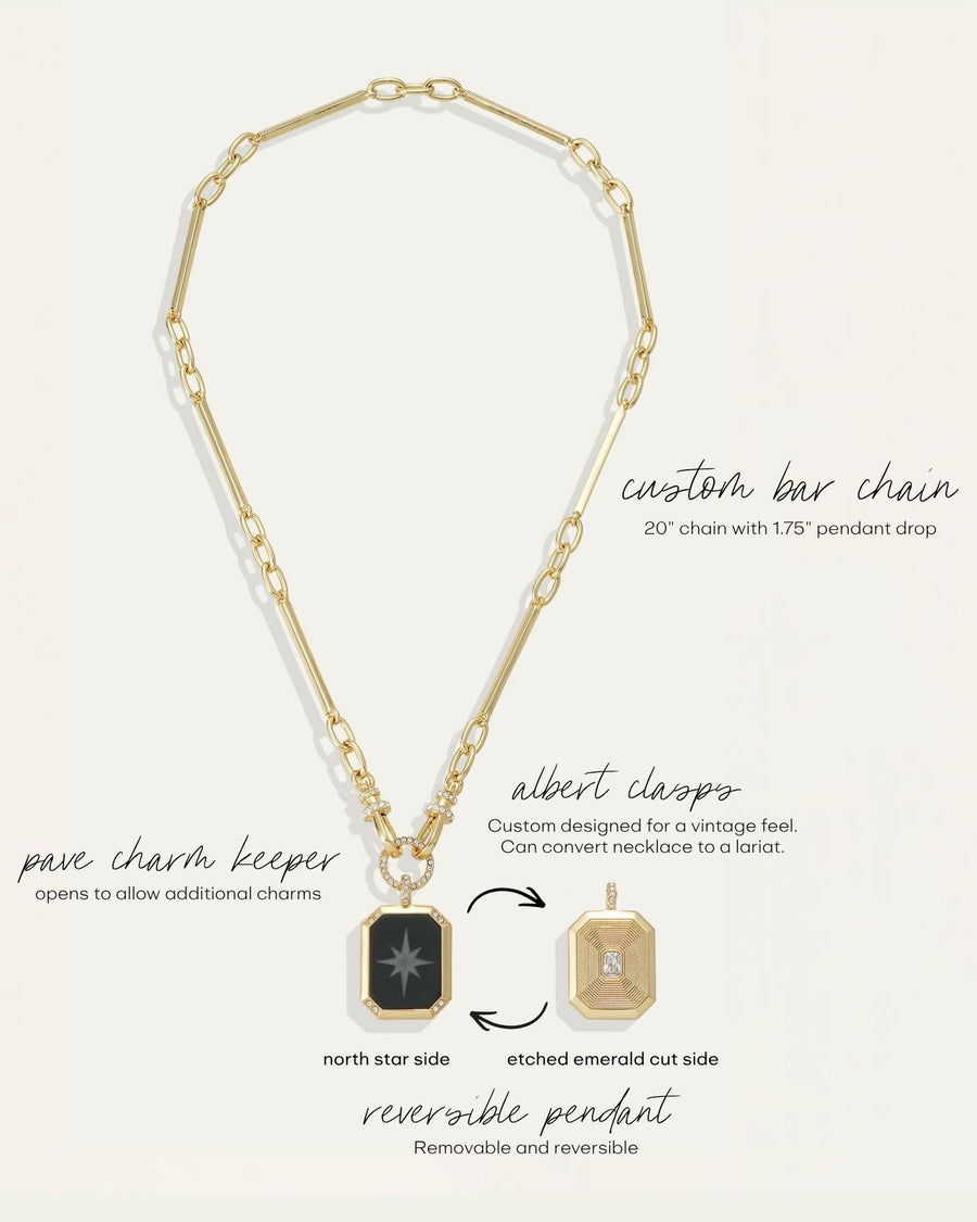 Aster Reversible Pendant Necklace