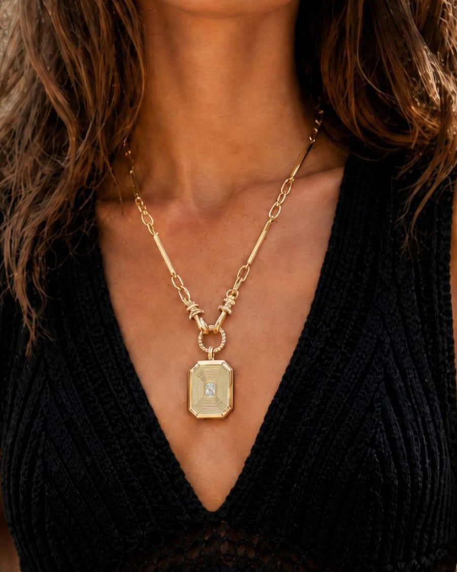 Aster Reversible Pendant Necklace