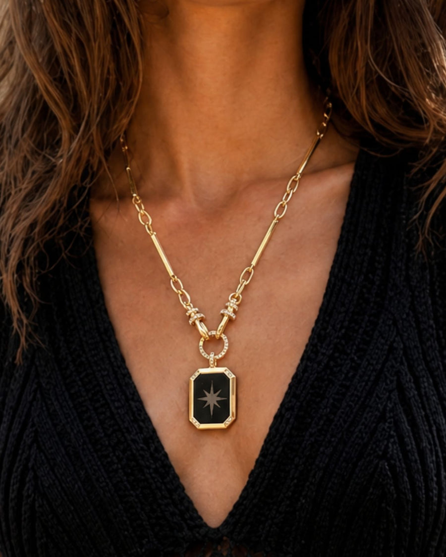 Aster Reversible Pendant Necklace