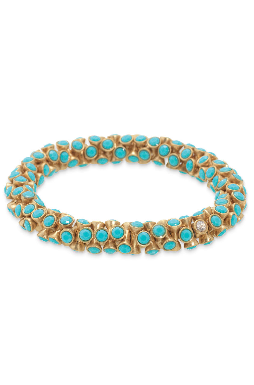Vintage Twist Turquoise Bracelet