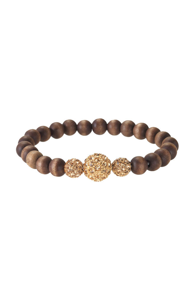 Brown Beaded Bracelet [B160]