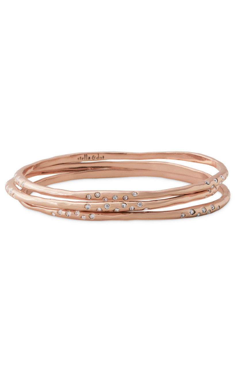 Rhea Bangles - Rose Gold