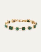 Naomie Tennis Bracelet in Malachite