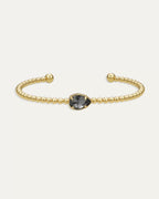 Sienna Pear Cuff in Black Diamond