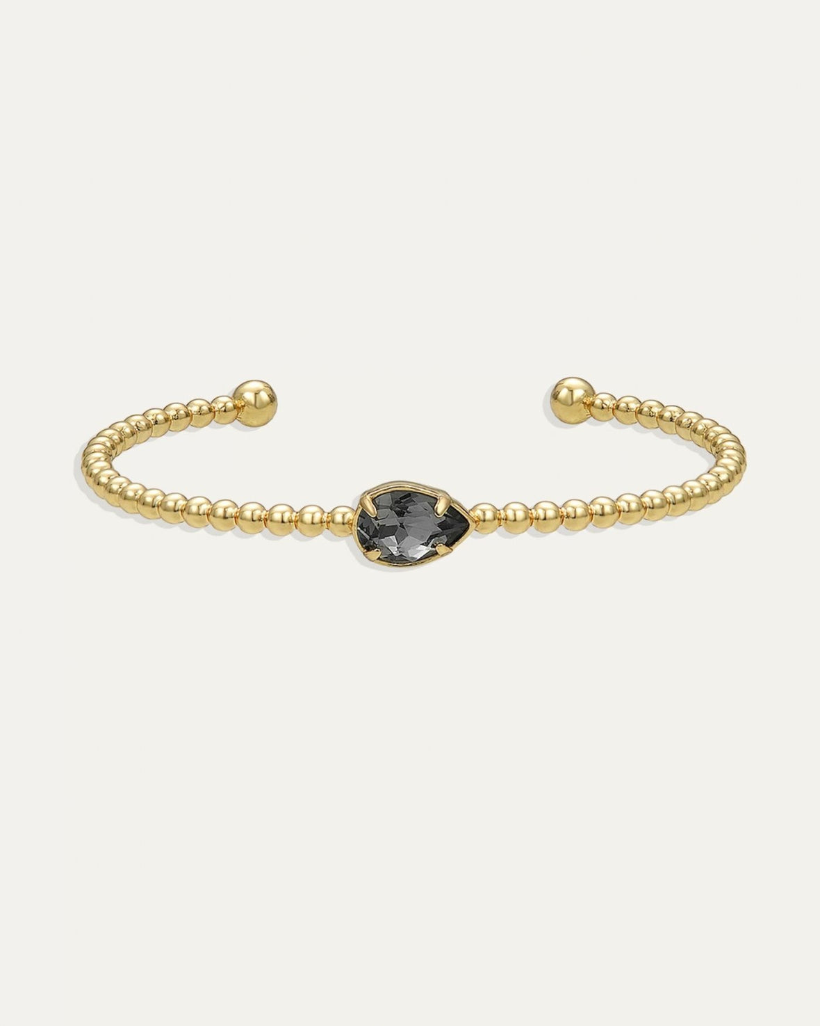 Sienna Pear Cuff in Black Diamond