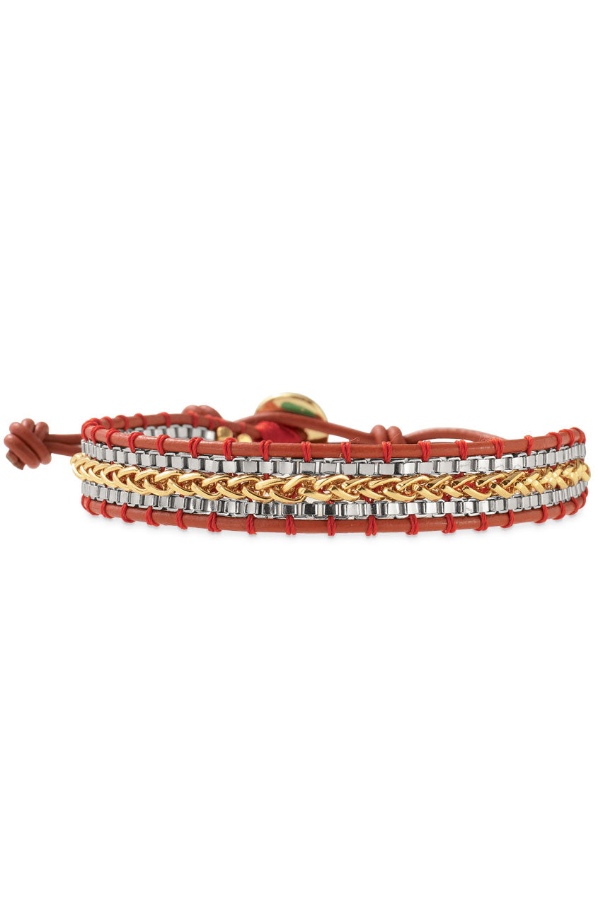 Red/Gold/Silver Bracelet [B227R]