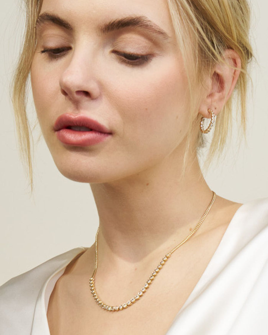 Bezel Set Essential Tennis Necklace