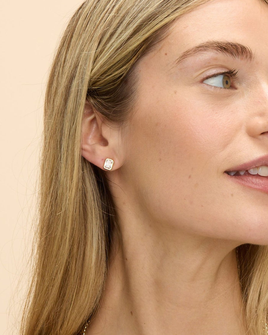 Bezel Set Essential Stud Earrings