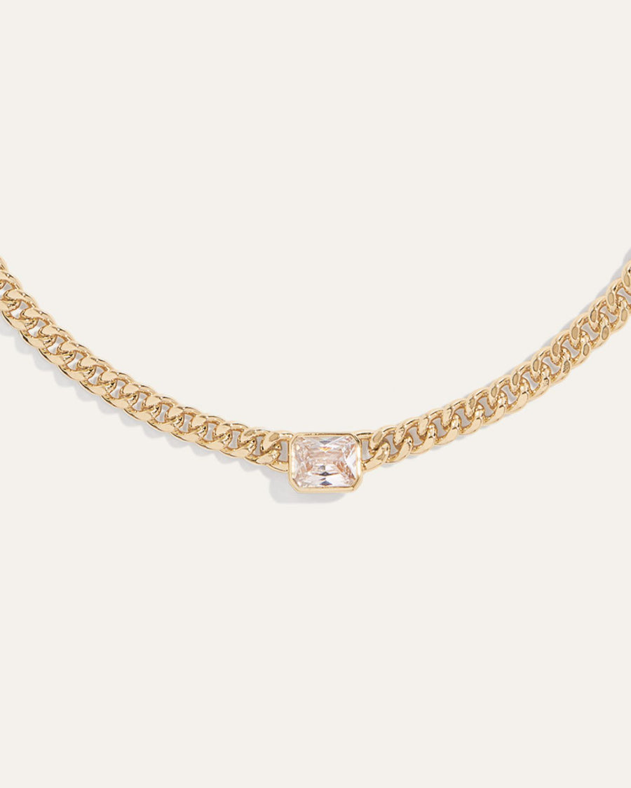 Bezel Station Necklace