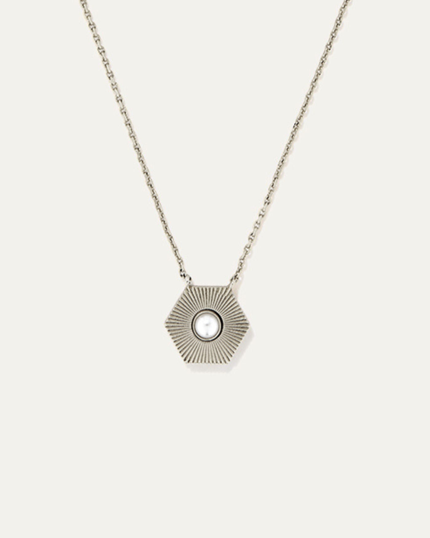 Power Stone Pendant Adjustable Necklace Pearl