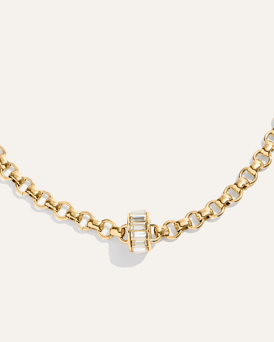 Channel Set Rondelle Charm