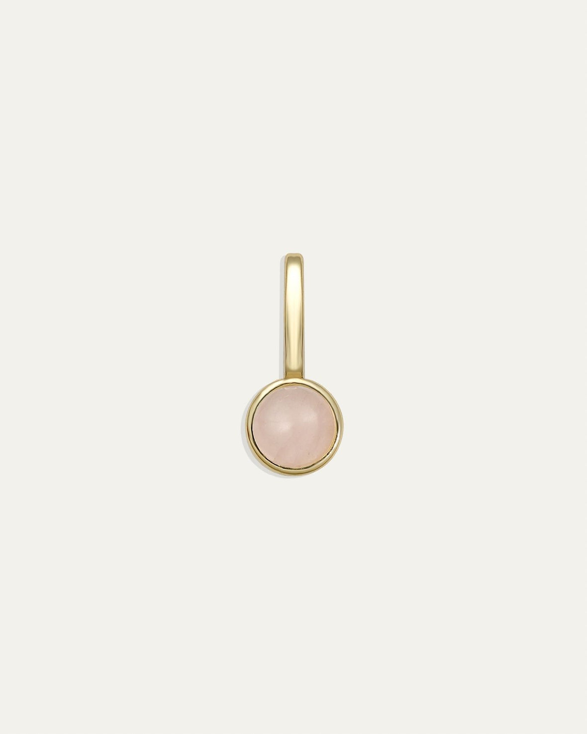 Ava Bar Charm in Rose Quartz