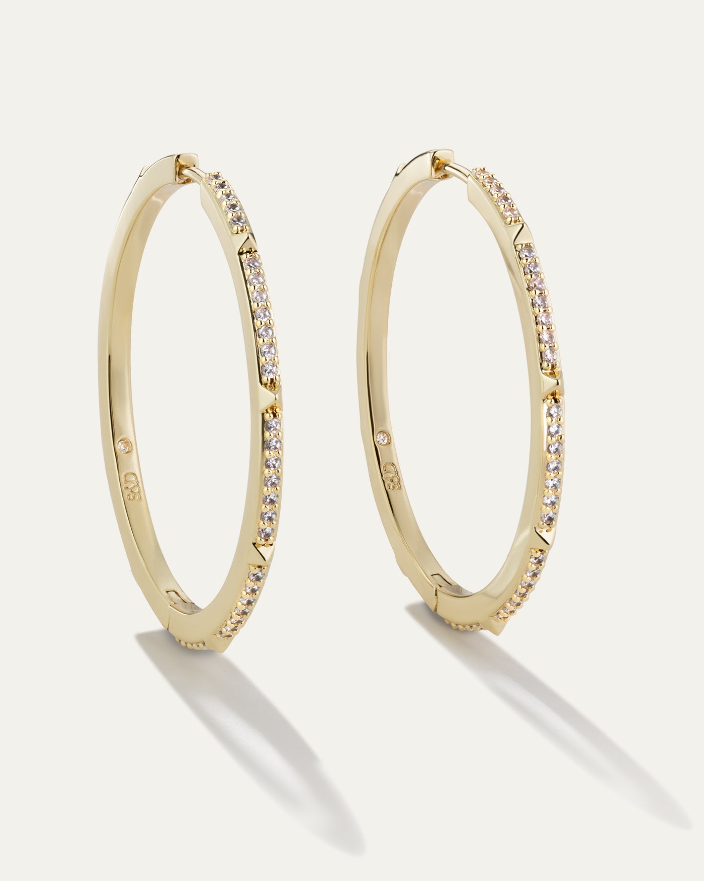 Charlotte Renegade Hoop Earrings 1.5"