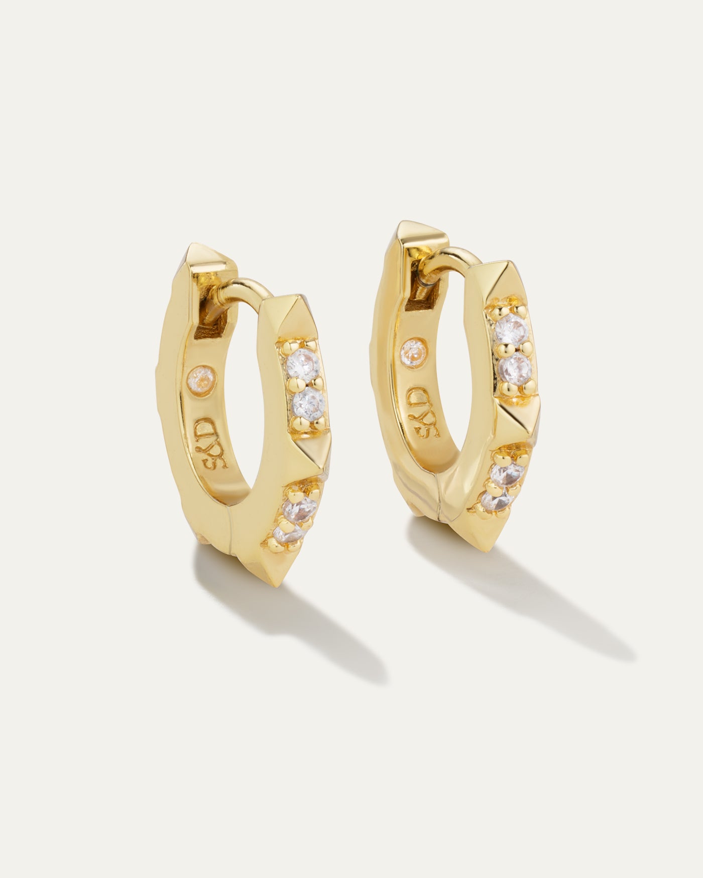 Charlotte Renegade Huggie Hoop Earrings 1 2"