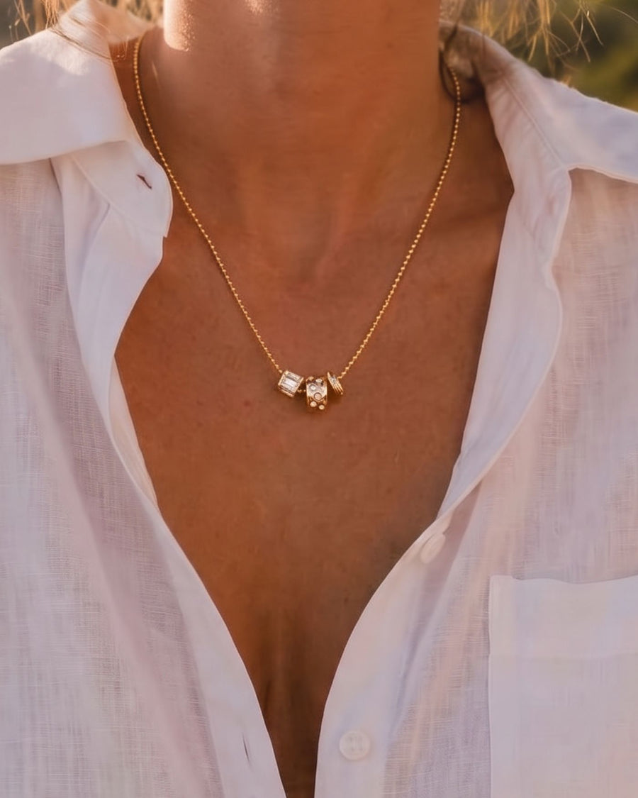Delicate Rondelle Necklace