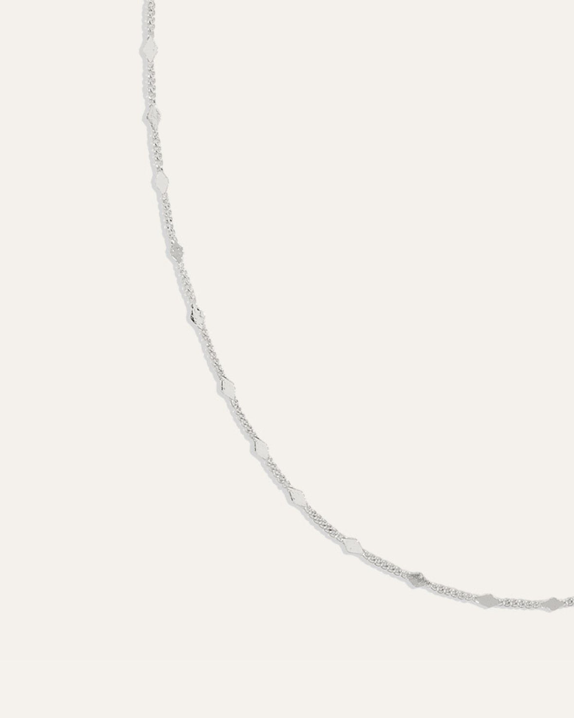 Delicate Adjustable 20" Diamond Chain | Silver