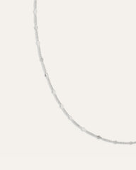 Delicate Adjustable 20" Diamond Chain | Silver
