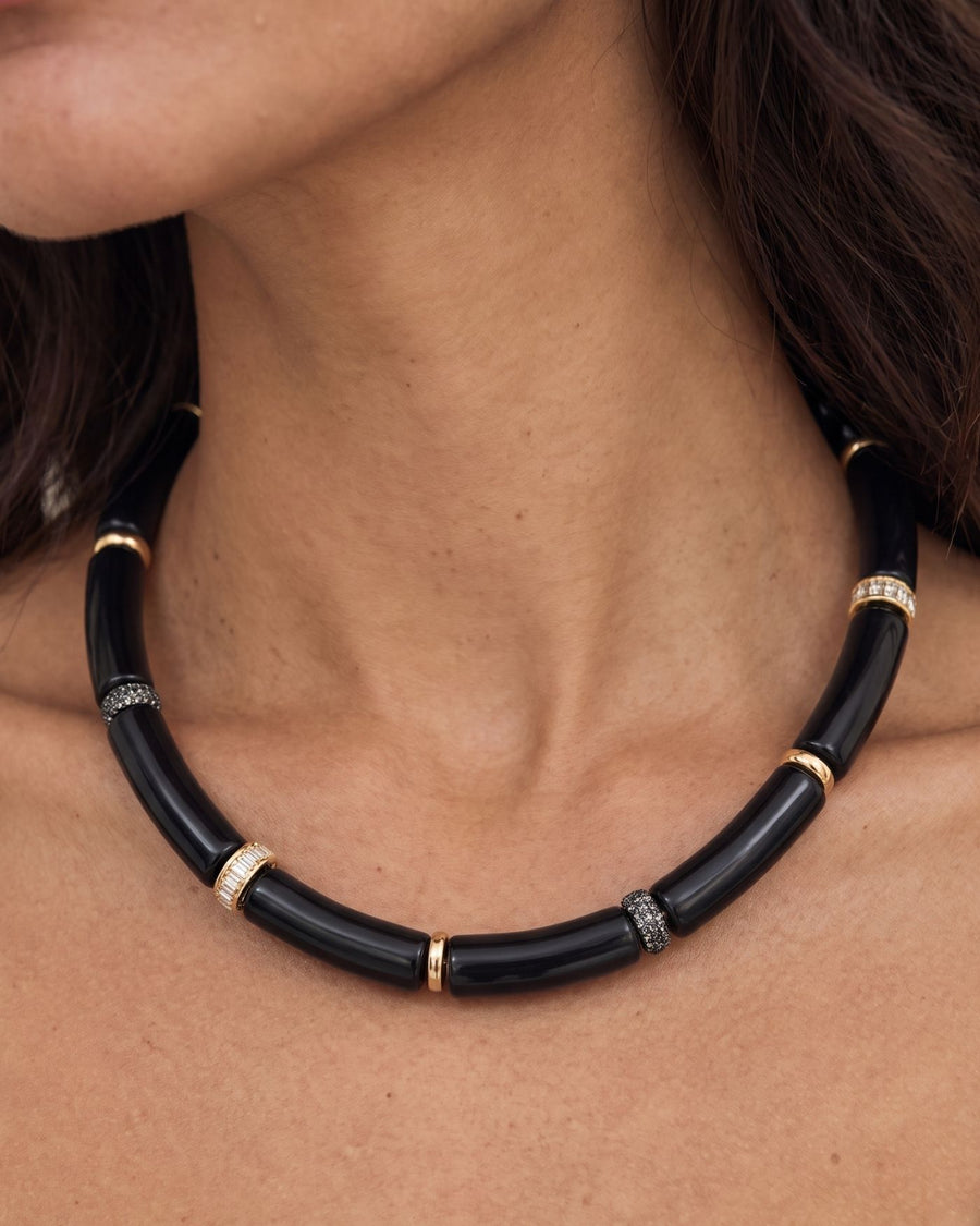 Diana Collar Necklace in Black