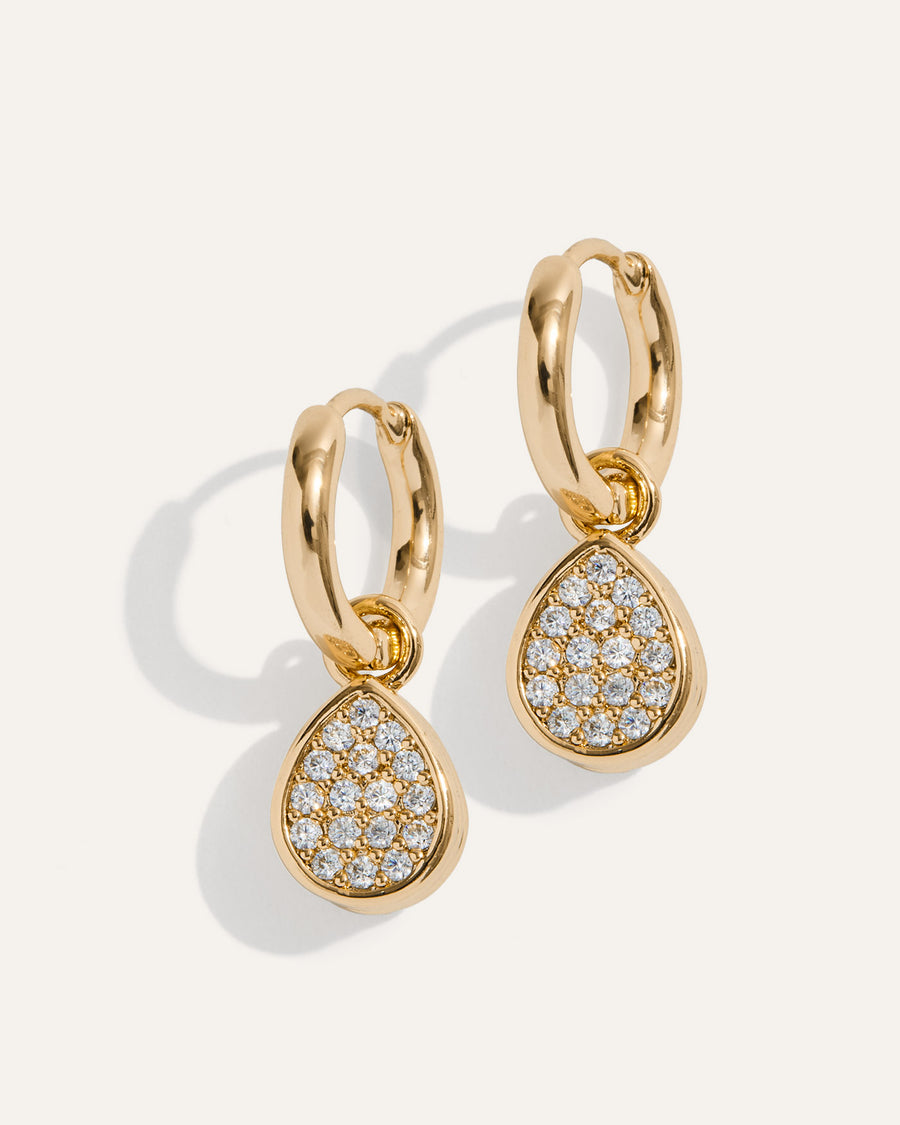 Elisa Reversible Huggie Hoop Earrings