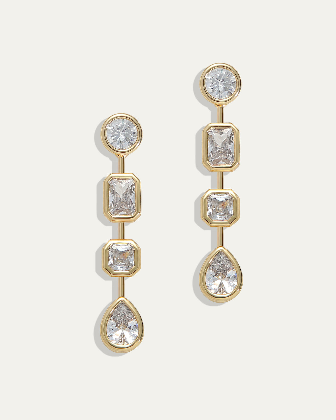 Naomie Convertible Earrings in Diamond