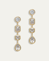 Naomie Convertible Earrings in Diamond