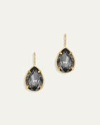 Pear Drop Earrings in Black Diamond