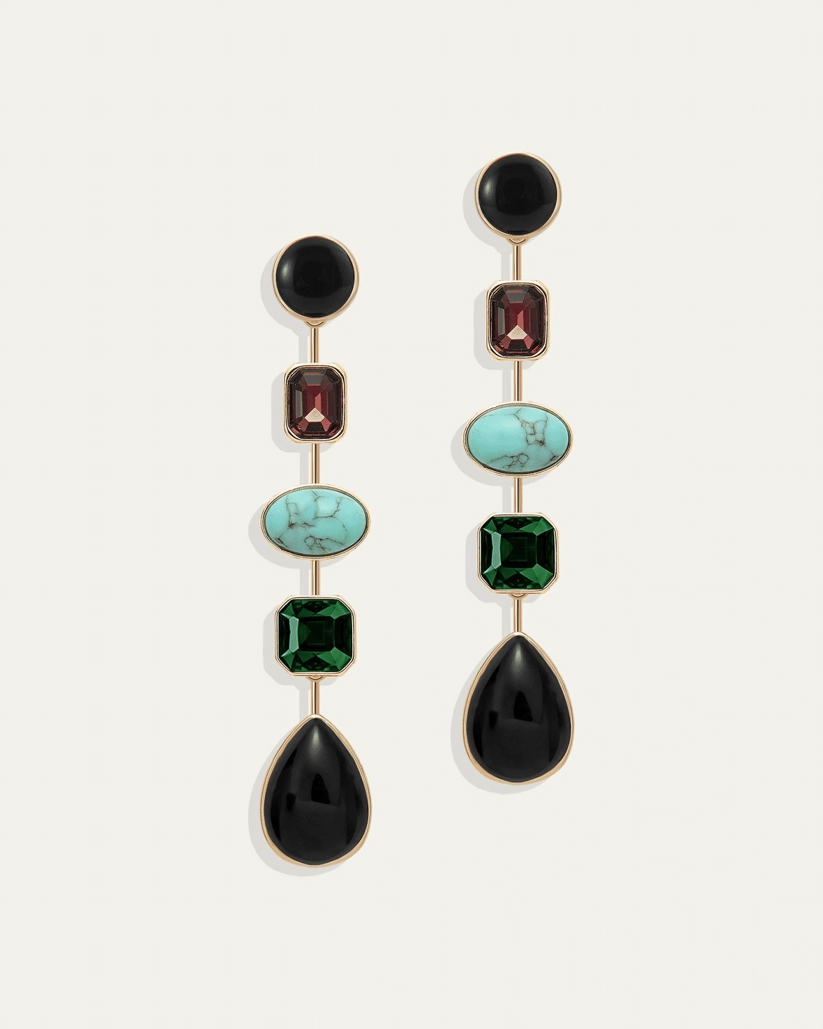 Naomie Convertible Statement Earrings in Midnight Multi