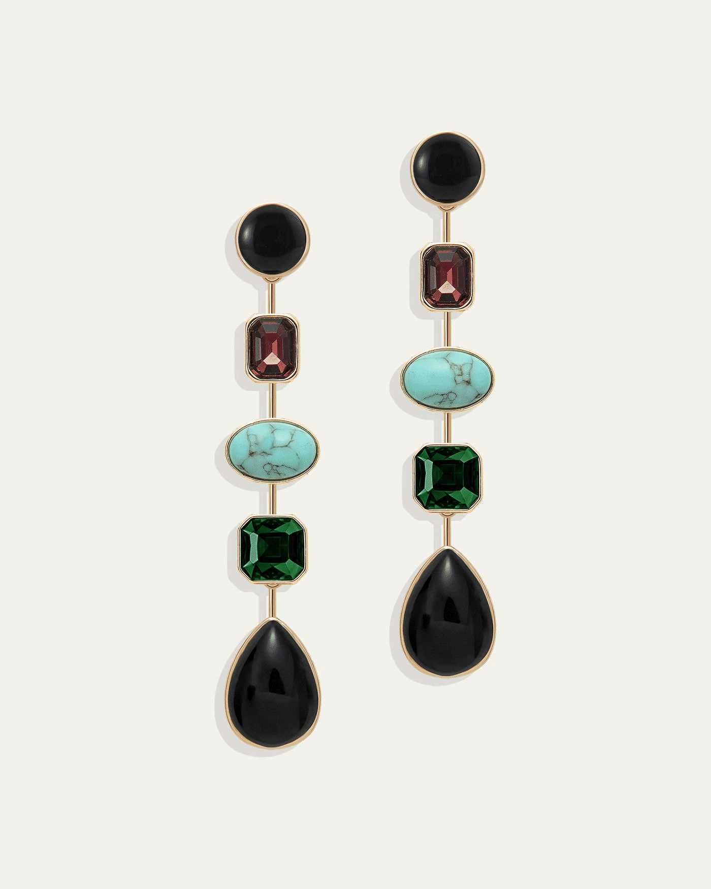 Naomie Convertible Statement Earrings Midnight
