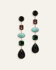 Naomie Convertible Statement Earrings in Midnight Multi