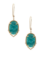 Charlotte Druzy Earrings - Emerald