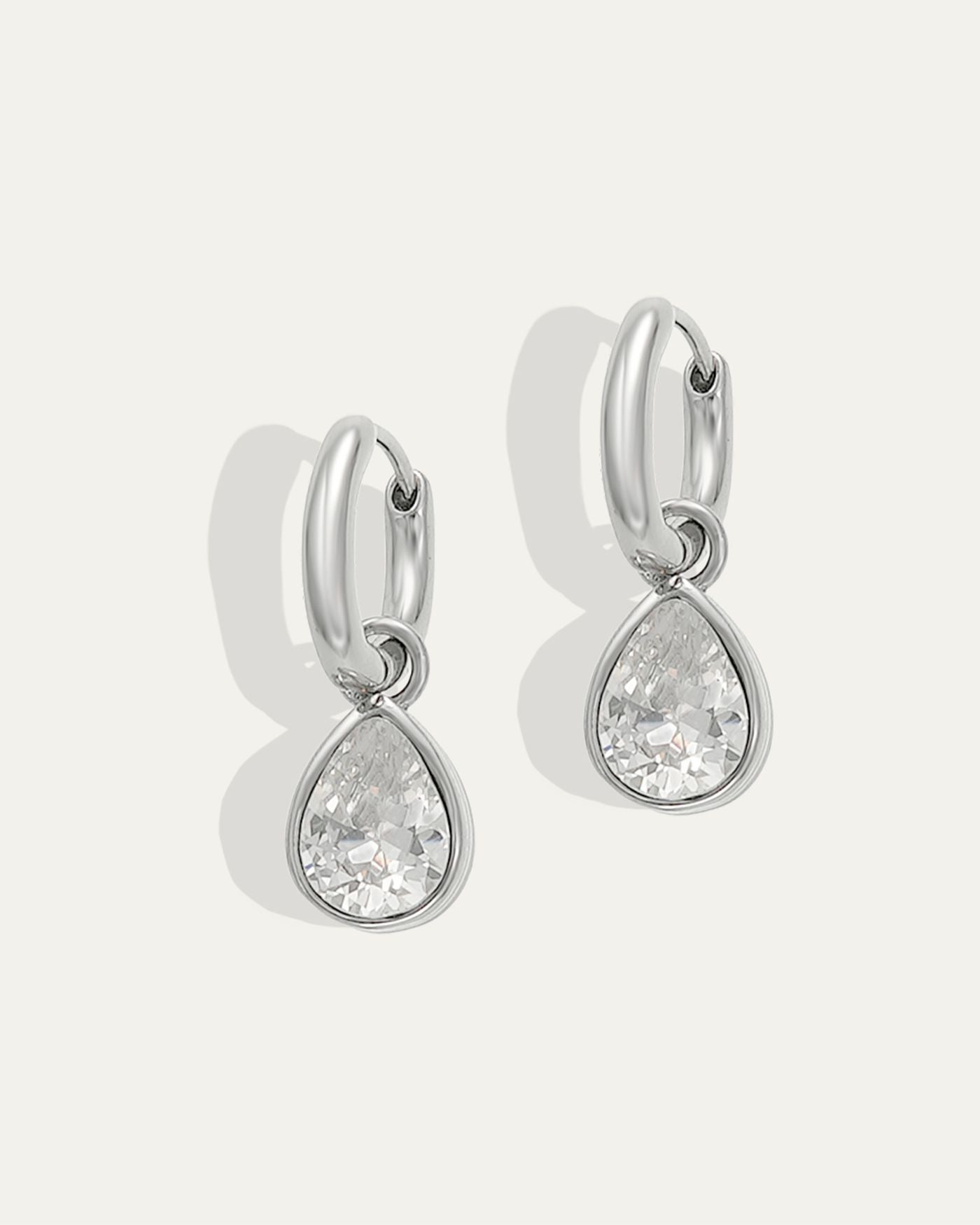 Elisa Reversible Huggie Hoop Earrings