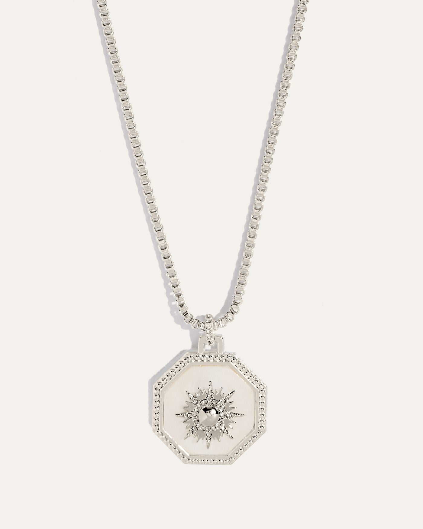 Estelle Celestial Reversible Pendant Necklace Silver