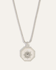 Estelle Celestial Reversible Pendant Necklace |Silver