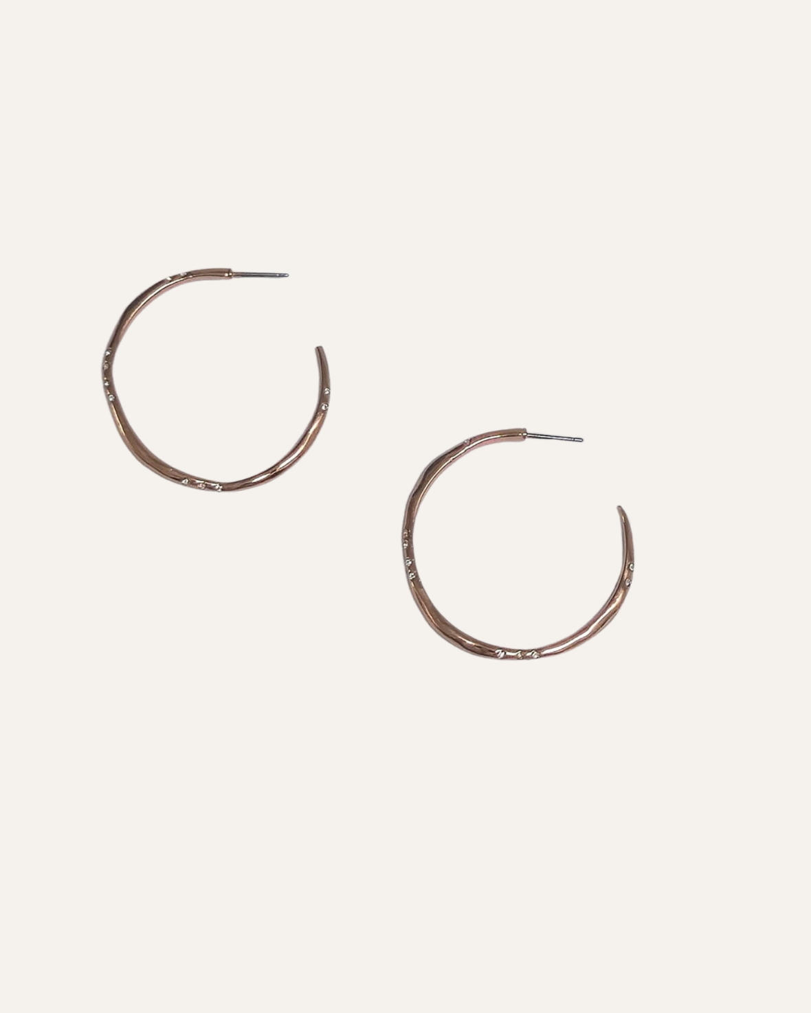 Rose Gold Hoops