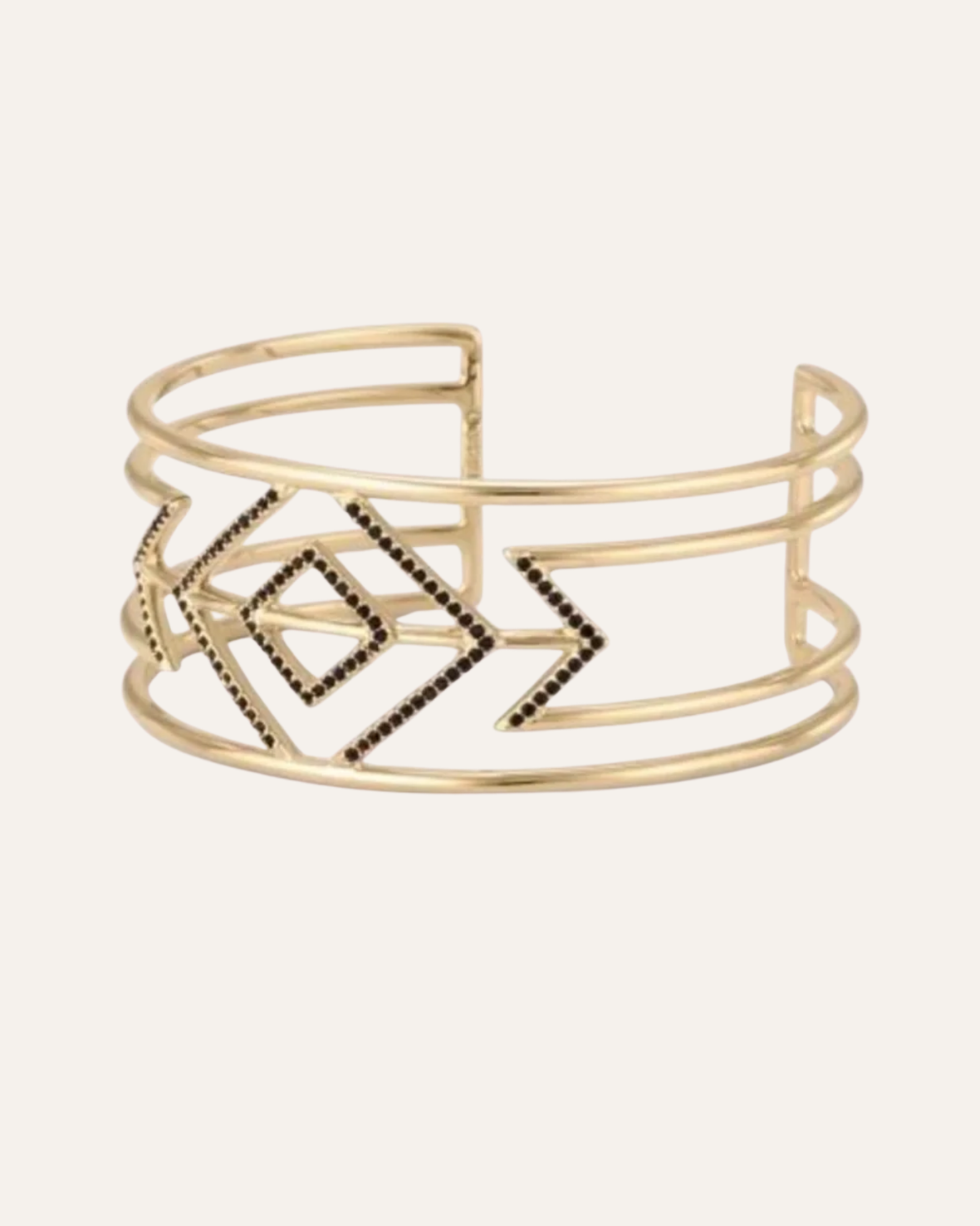 Gold Geometric Cuff [B338G]