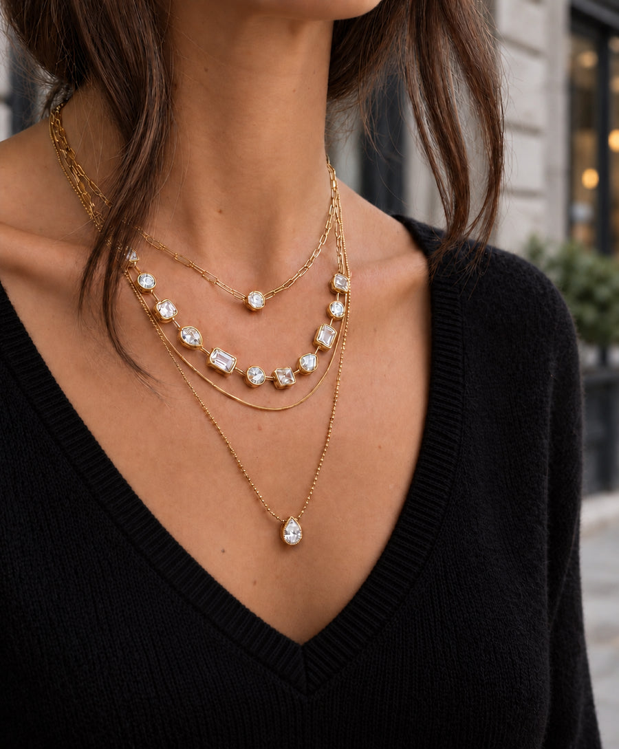 Elisa Pre-Layered Reversible Necklace