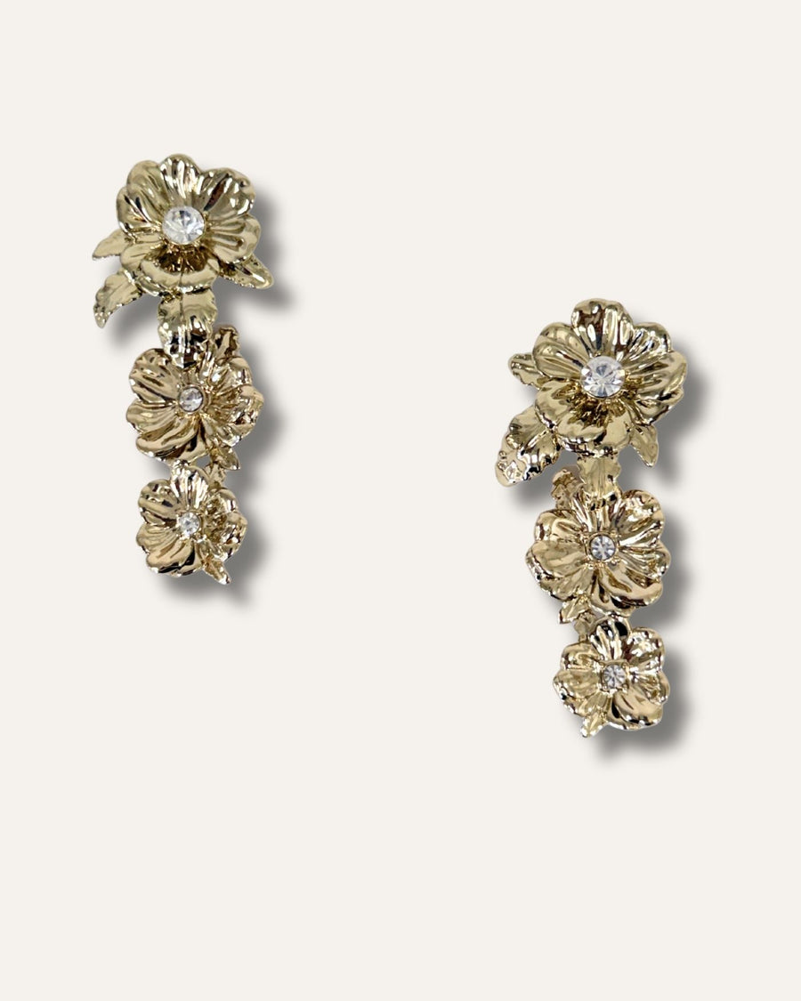 Never Released! Gold Bloom Convertible Statement Earrings