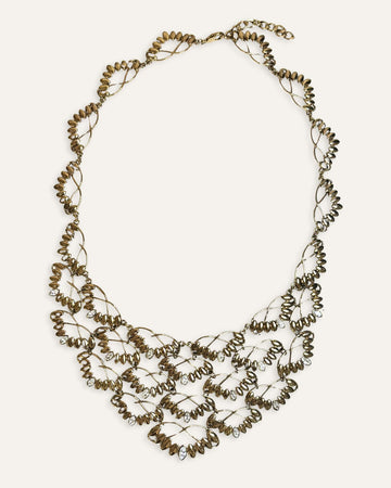 One-of-a-Kind Art Deco Gold Sculptural Statement Necklace