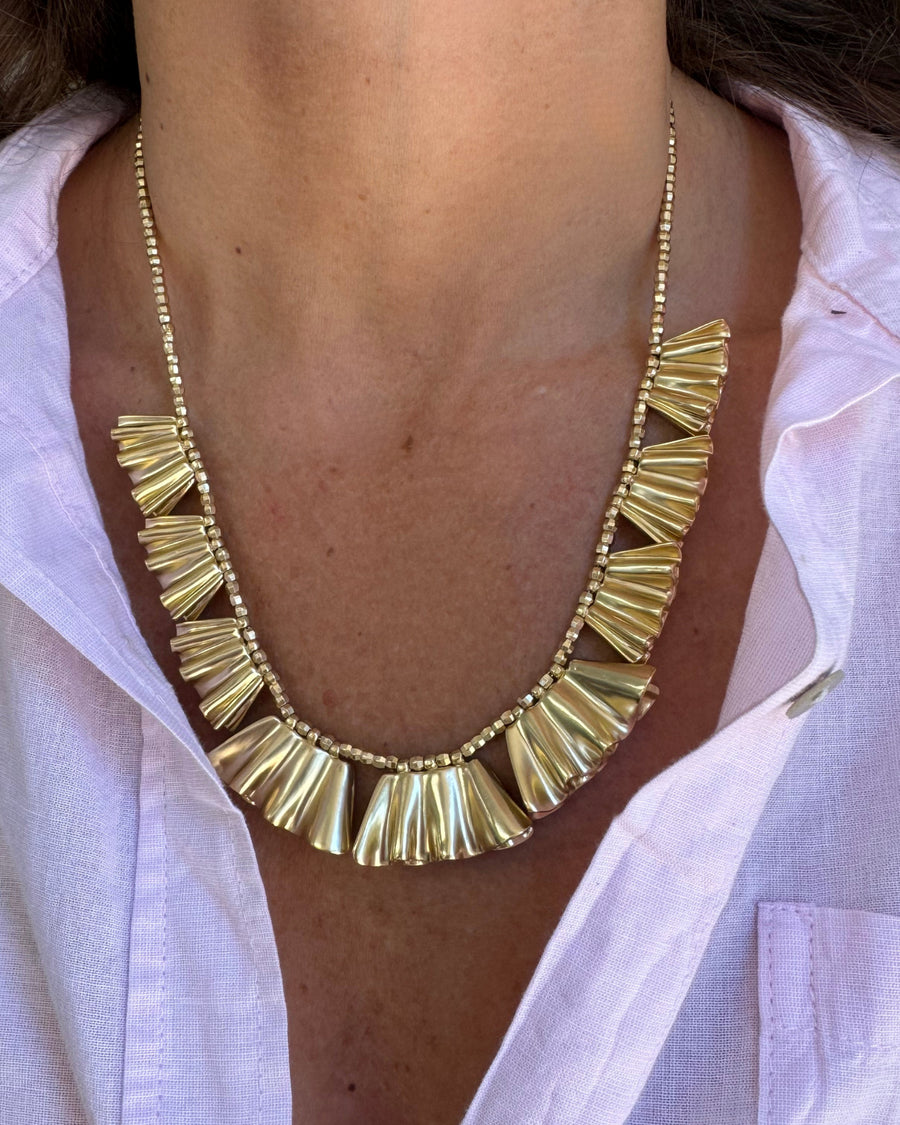 Ruffle Statement Necklace