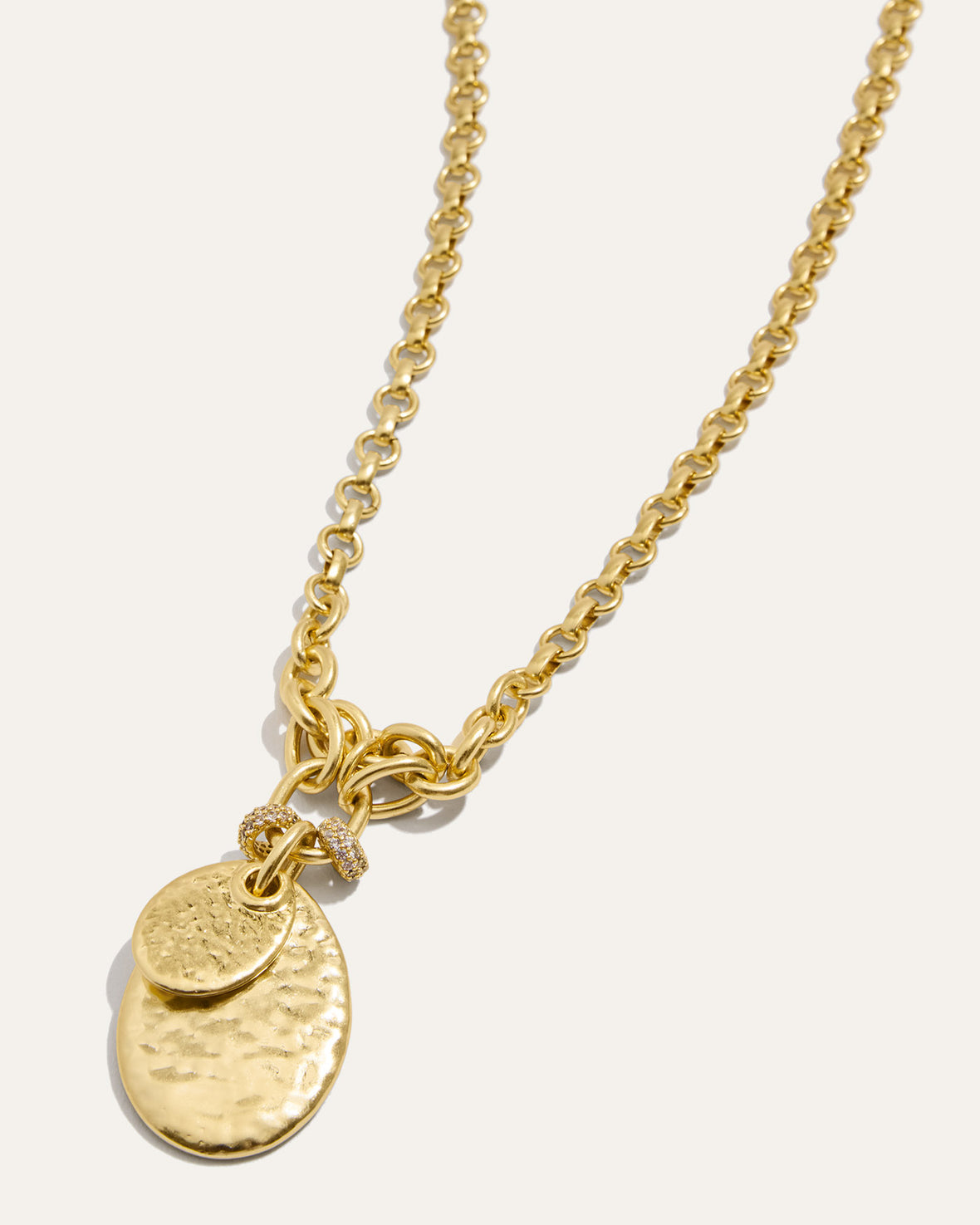 Hammered Petal Necklace