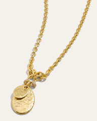 Hammered Petal Necklace