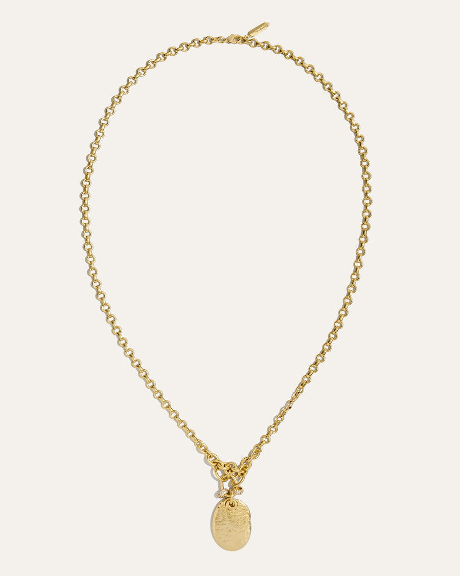 Hammered Petal Necklace