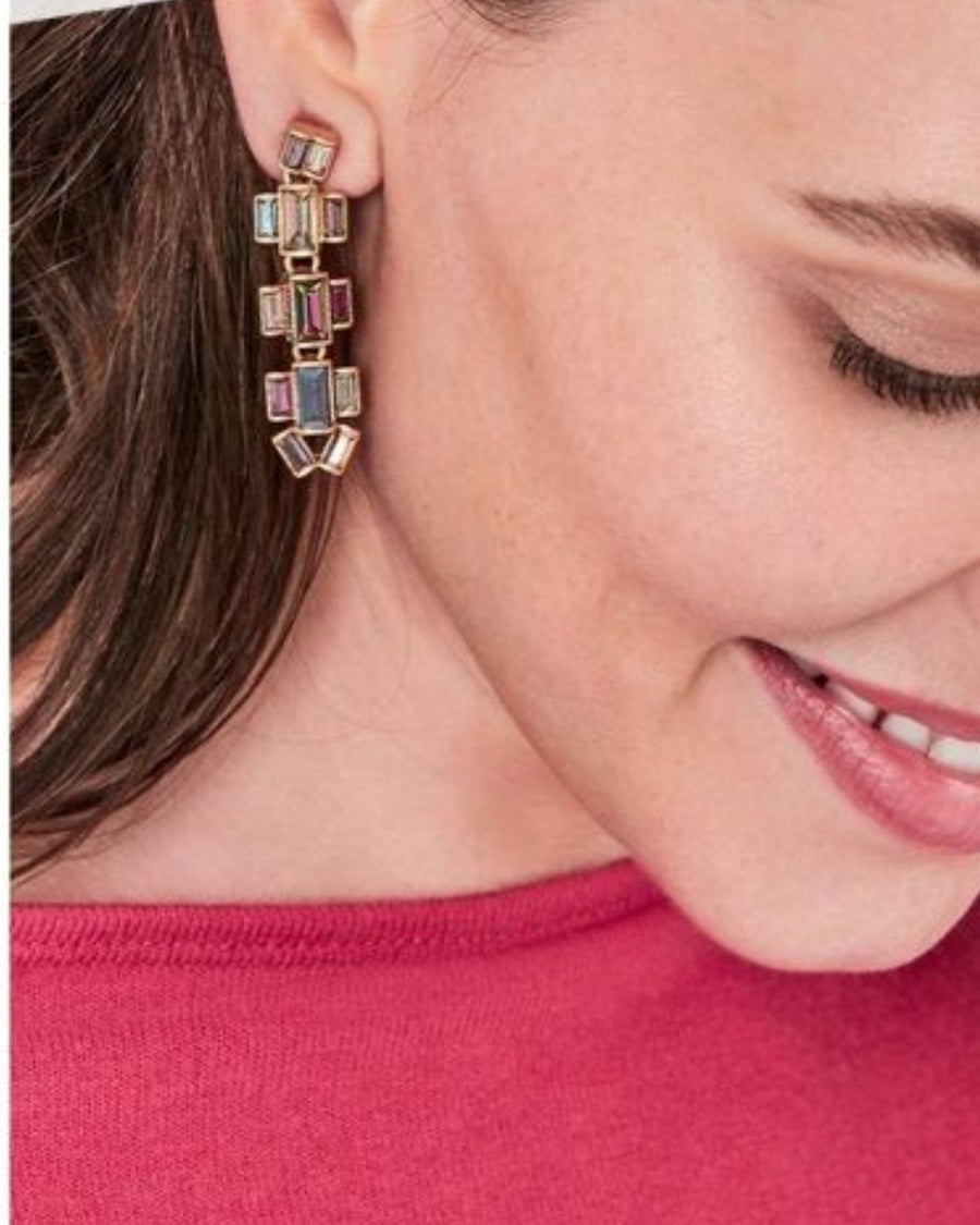 Hatley Baguette Multi Color Earrings