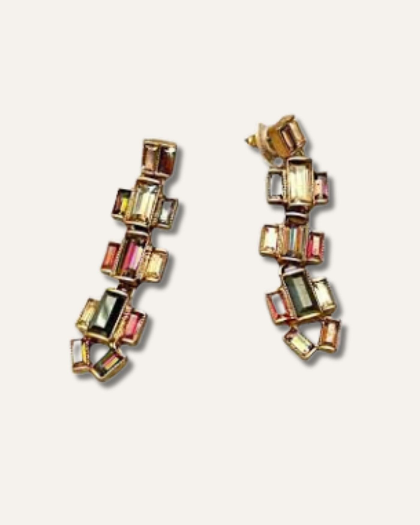 Hatley Baguette Multi Color Earrings